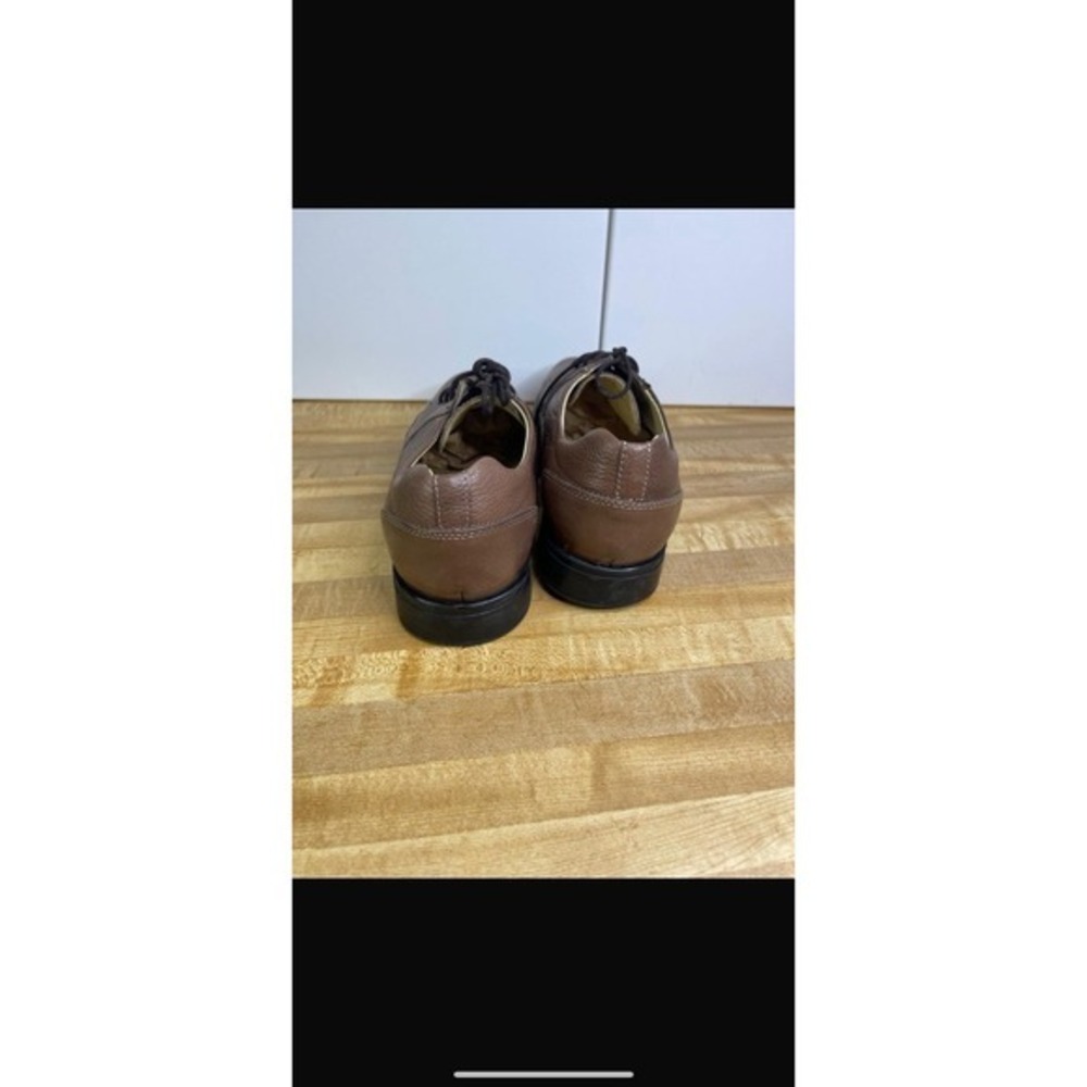 Studio Belvedere Men's Brown Leather Lace-Up Oxford Dress Shoes, Size 9.5‎ - Picture 3 of 11